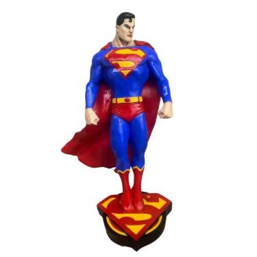 Imagem de Boneco Superman Super Homem Estatueta Resina 37cm Action Figure - Gama