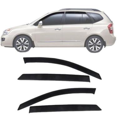 Imagem de Calha de Chuva Esportiva Kia Carens 2009 10 11 12 13 - EcoFlex