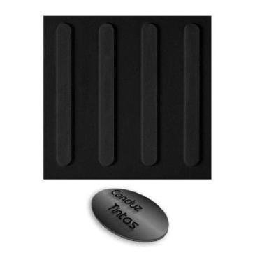 Imagem de Piso Tátil - CONDUZ TINTAS - Direcional - Preto - A Base de Resina - 1