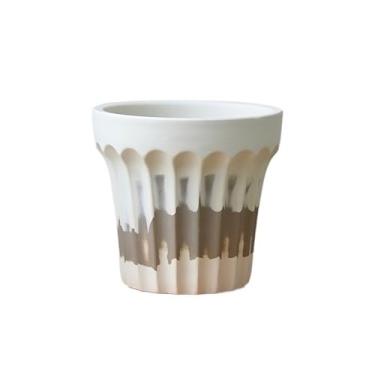 Imagem de ZzleoyuUUs-12 Vasos de plantas criativos para casa vaso floral de alta qualidade flor nórdica cor mista cerâmica grossa