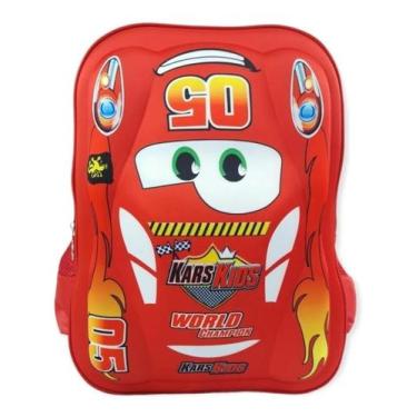 Imagem de Mochila Carro Infantil Masculina Costas Escolar Menino M3672 - Vozz