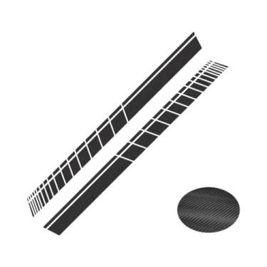 Imagem de Adesivos Universais Para Saia Lateral De Carro, 2 Peças, Filme De Vini