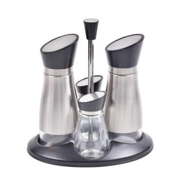 Imagem de Galheteiro Para óleo E Vinagre/sal E Pimenta Em Inox Kenya