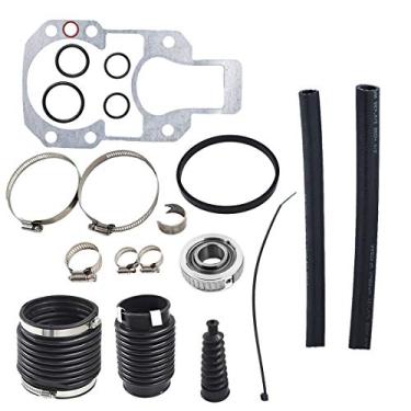 Imagem de WFLNHB Kit de reparo de fole de popa adequado para Mercruiser Alpha One Gen 1 30-803097T1 1973-1990 1973-1990 Inclui kit de fole de rolamento de vedação, gimbal, junta e vedação de óleo