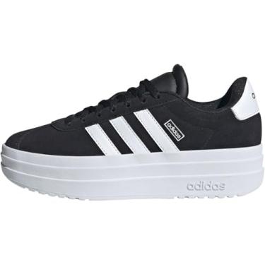 Imagem de adidas Tênis infantil unissex Vl Court Bold Junior, Core Black Cloud White Cloud White, 4.5 UK Child