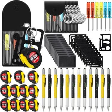 Imagem de Saysurey Conjunto de chaves de fenda com 192 peças, mini fita, presentes de Natal, homens, brindes de festa para adultos, multiferramentas, canetas, cartões, ferramentas, chaveiros de medição, meias