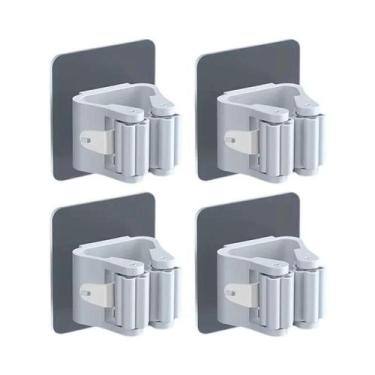 Imagem de Suporte De Vassoura Autoadesivo Para Parede, Organizador De Armazename