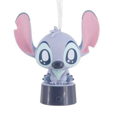 Imagem de Hallmark Enfeite de Natal Disney Stitch com luz, presentes para fãs da Disney