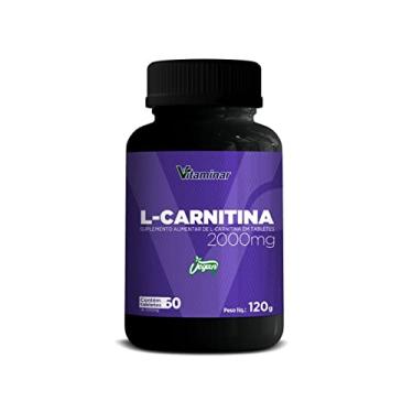 Imagem de L-Carnitina 2000mg Vegan 120g 60 Tabletes - Vitaminar