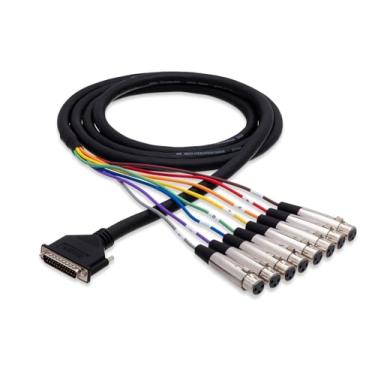 Imagem de Hosa 3 metros cabo de áudio XLR fêmea-DB-25, Cobra de 8 canais