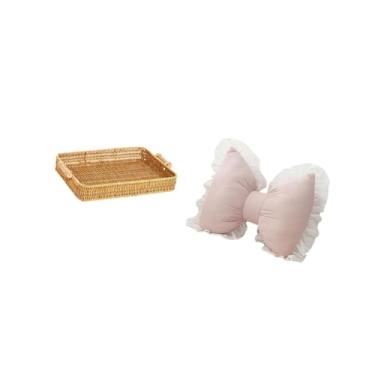 Imagem de Bothyi Cestas de Frutas Trançadas, Tigela para Servir Lanches, Decoração Moderna para Casa, Almofada de Cabeceira Confortável para Sala de Estudo, Cadeira de