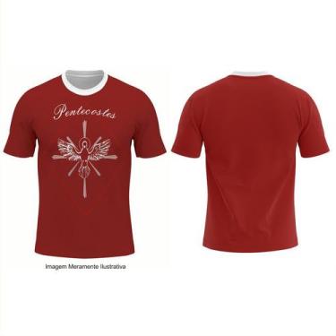 Imagem de Camiseta DryFit Religiosa Pentecostes Vermelha- Pen-002 - Fabrika de F
