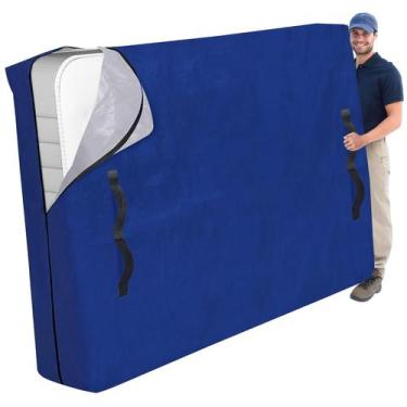 Imagem de Bolsa de colchão Cosy Family para movimentação e armazenamento azul ki