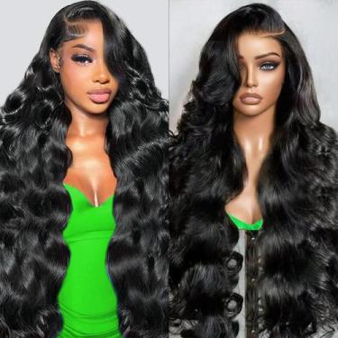 Imagem de Perucas frontais de renda Aimqueen 76 cm de cabelo humano Body Wave 20