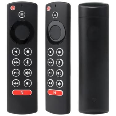 Imagem de Controle remoto de voz de substituição para modelos NVIDIA Shield Android TV 2015/2017/2019, compatível com NVIDIA Shield TV Pro Streaming Media Player com botões de menu personalizáveis