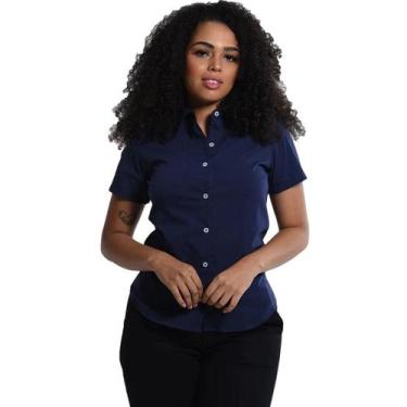 Imagem de Camisete Tricoline Manga Curta Azul Noite - Fardas Uniformes,  EG