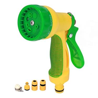 Imagem de Spray de Bico de Mangueira de Jardim, Pistola de água de Jardim, Spray para Máquina de Lavar, Adequado para Jardins, Gramados, Lavagens de Carros, Limpeza de Janelas, Varandas, Conexão de água, Conector G 1/2, Conector de Uso Geral, Fácil de Consertar, Difícil de Quebrar, Multi -Bocal de Função