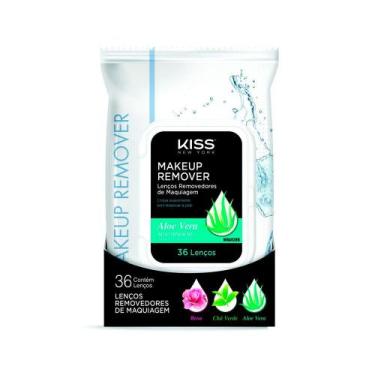 Imagem de Lenço Removedor Maquiagem Kiss Aloe Vera C/ 36un