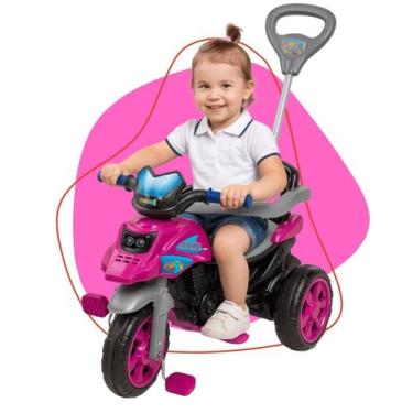 Imagem de Triciclo Moto Trail De Passeio Infantil Empurrador - Maral