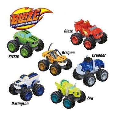 Imagem de Blaze Monster Machines Kit Com 6 Carrinhos Fricção