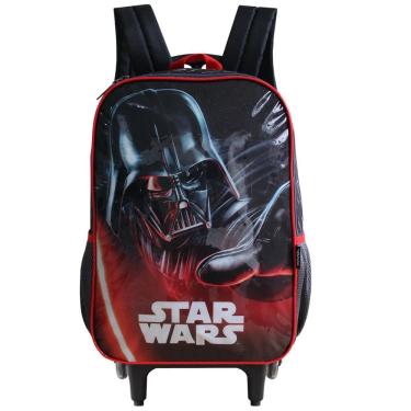 Imagem de Mochila Escolar De Rodinhas Darth Vader Infantil Star Wars