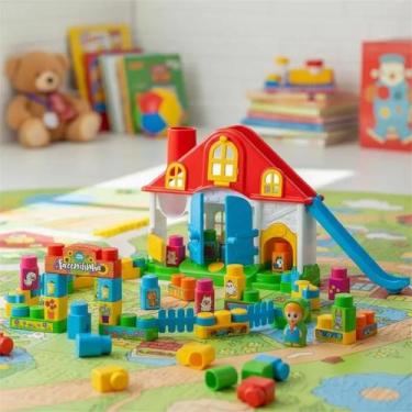 Imagem de Baby Land Fazendinha Blocos De Montar Infantil 19pçs Cardoso