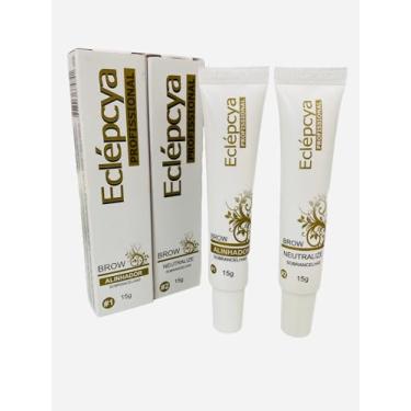 Imagem de Eclèpcya Alinhador e Neutralize Brow, Kit para Alinhamento de Sobrancelhas, 15g, Tratamento Profissional para Laminação