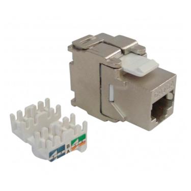 Imagem de Conector Fêmea RJ45 Cat 6 - Keystone - Blindado - WT-2201
