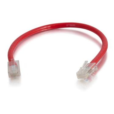 Imagem de C2G Cabo 00553 Cat5e – Cabo de rede Ethernet não blindado não encaixado, vermelho (20 pés, 6,09 metros)