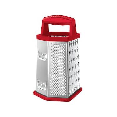 Imagem de Ralador 6 Faces 8 Inox Euro Home - Vermelho
