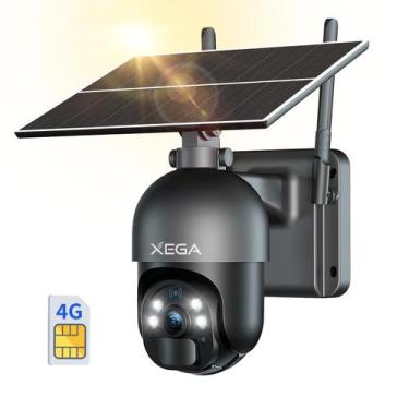 Imagem de Câmera de segurança celular Xega S20 4G LTE Solar 2K HD