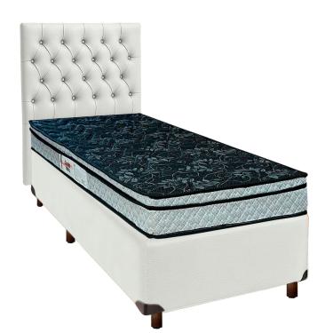 Imagem de Kit Cabeceira + Cama Box  + Colchão Solteiro D28 Conforto Paropas