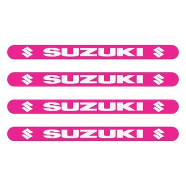 Imagem de Adesivo Protetor Tank Pad Compatível Suzuki - Logos Personalizados - C