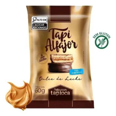 Imagem de Tapi Alfajor Display 10 Unidades Doce De Leite Com Chocolate Pão De Me