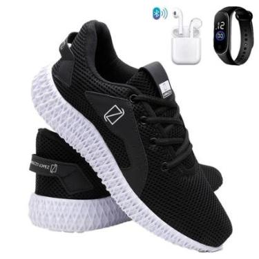 Imagem de Kit Tênis Para Corrida e Academia Masculino Super Leve e Macio + Fone + Relógio-Masculino