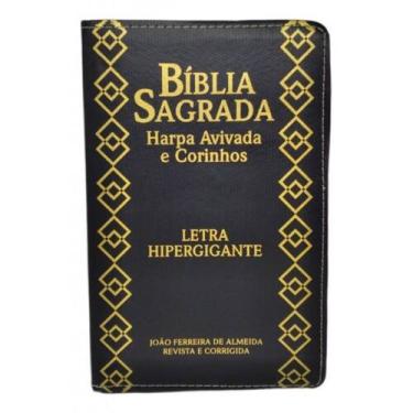 Imagem de Bíblia Sagrada Letra Hipergigante Harpa + Índice Gospel Luxo Pentecost