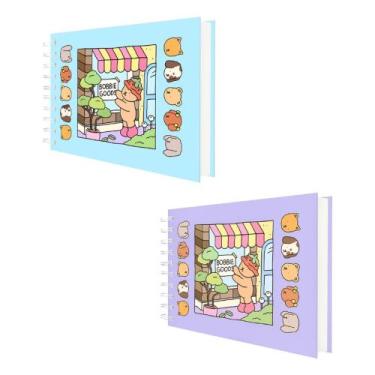 Imagem de Kit 2 Livro de Colorir com 48 Páginas - Mimi, Azul, Lilás