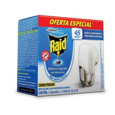 Imagem de Repelente Elétrico Líquido Raid Anti Mosquitos 1 Aparelho + 1 Refil de