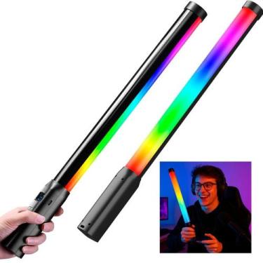 Imagem de Bastão Led Rgb Potente Com Efeitos E Controle - Relet