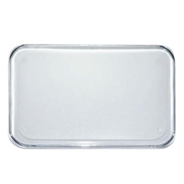 Imagem de Base Acrílica Retangular 10x15 Transparente Com Borda Para Artesanato Topo de Bolo em Biscuit (100)