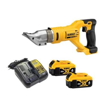 Imagem de Tesoura Eletrica para Chapa 2 Baterias 20v 4ah Dcs491b Dewalt Bivolt