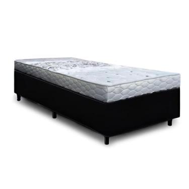Imagem de Cama box solteiro preto + colchão d33 coala 88x188 toraflex - Shopping