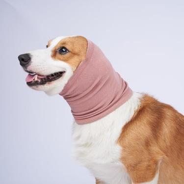Imagem de Chapéus de inverno para cães, aquecedor de orelha e pescoço, cachecol para cães, proteção de ruído, rosa, P