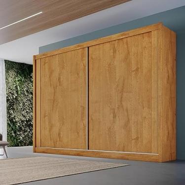 Imagem de Guarda Roupa Casal 2 Portas 4 Gavetas Creta Móveis Europa Peroba