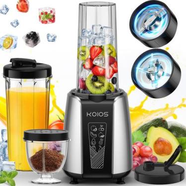 Imagem de Liquidificador de smoothie KOIOS Max 1000 W com 2 copos de 650 ml, con