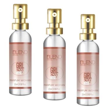Imagem de +Kit 3 Perfumes Blend 15 ml Feminino Girl Sexy Rosé - Blend Brasil
