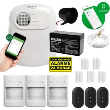 Imagem de Kit Alarme Anm 24 C/ Xas Connect + 3 Ivp 1000 Pet Intelbras