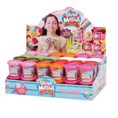 Imagem de Massa de Modelar Divertoys Tricolor - Item Sortido