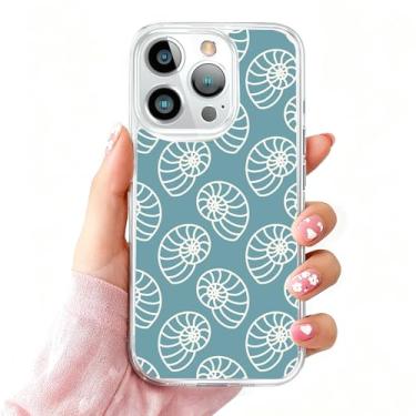 Imagem de DSJIFGEW Design de capa transparente padrão para iPhone 16 Pro | Antiamarelamento, parte traseira rígida, proteção contra quedas de nível militar, suporta carregamento sem fio