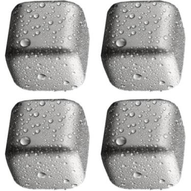 Imagem de Pedras de uísque, cubos de gelo, aço inoxidável, 4 unidades - yiweisai